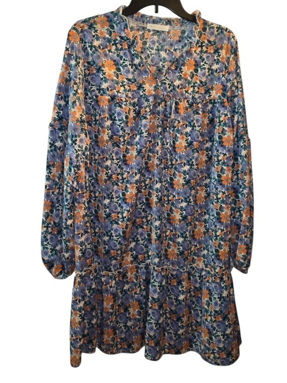 Kirundo Floral Dress Long Sleeve Large